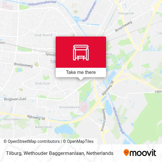 Tilburg, Wethouder Baggermanlaan map