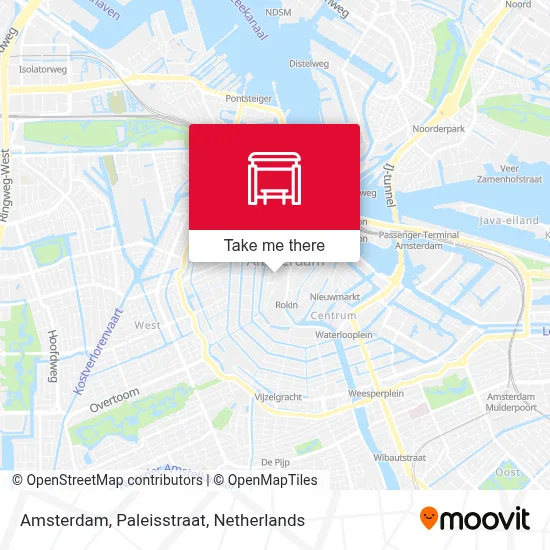 Amsterdam, Paleisstraat map