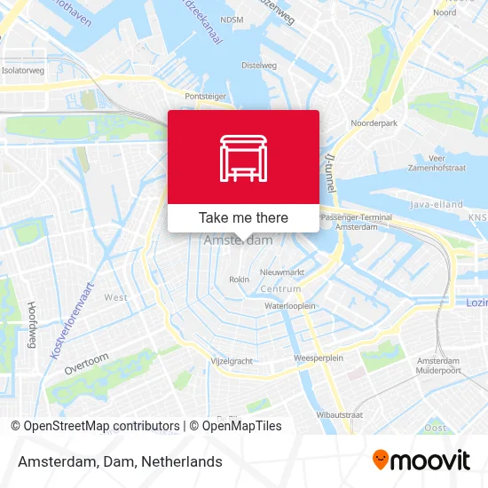 Amsterdam, Dam map