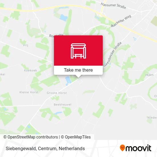 Siebengewald, Centrum map