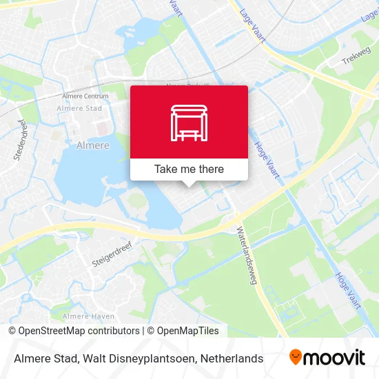 Almere Stad, Walt Disneyplantsoen map