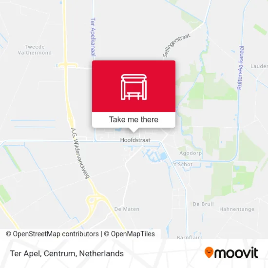 Ter Apel, Centrum map