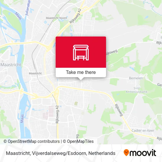 Maastricht, Vijverdalseweg / Esdoorn map
