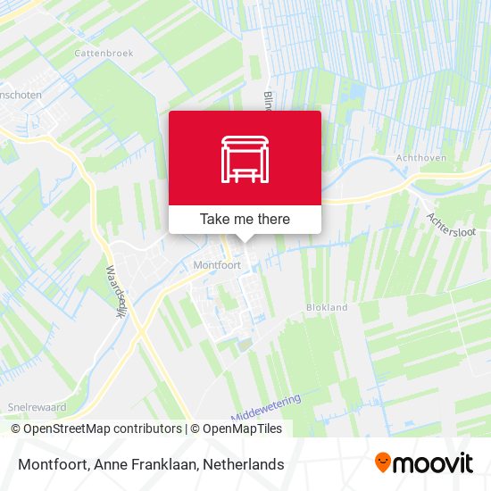 Montfoort, Anne Franklaan map
