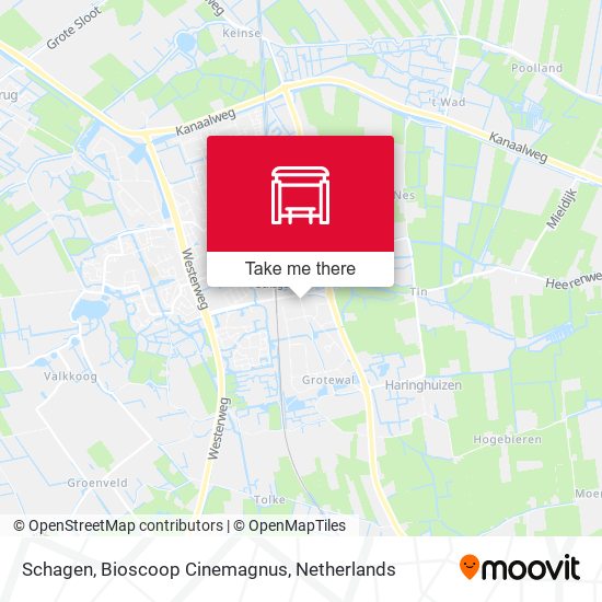 Schagen, Bioscoop Cinemagnus map