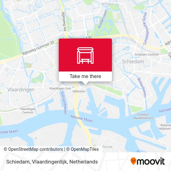 Schiedam, Vlaardingerdijk map