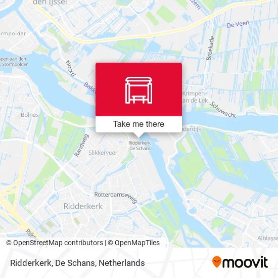 Ridderkerk, De Schans map