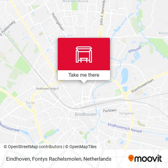 Eindhoven, Fontys Rachelsmolen Karte