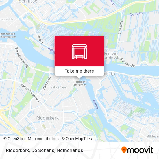 Ridderkerk, De Schans map