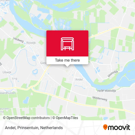 Andel, Prinsentuin map
