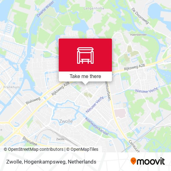 Zwolle, Hogenkampsweg map