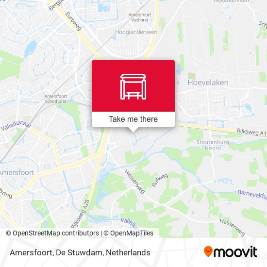 Amersfoort, De Stuwdam map