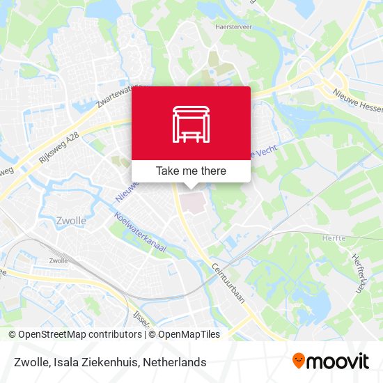 Zwolle, Isala Ziekenhuis map