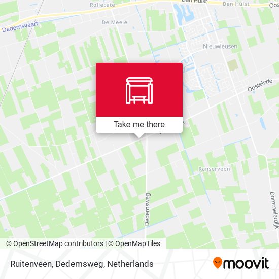Ruitenveen, Dedemsweg map