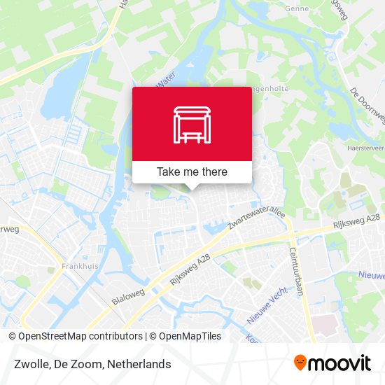 Zwolle, De Zoom map