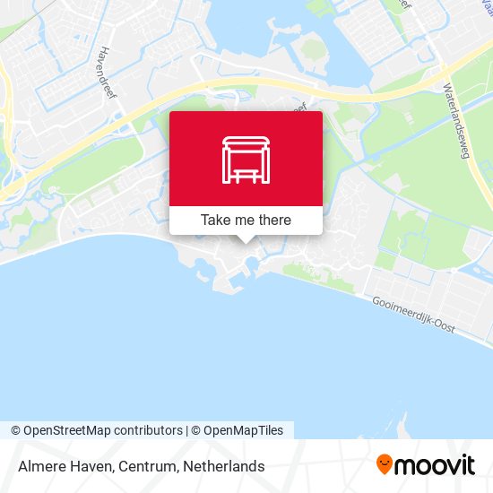 Almere Haven, Centrum map