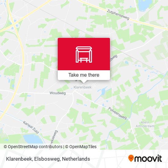 Klarenbeek, Elsbosweg map