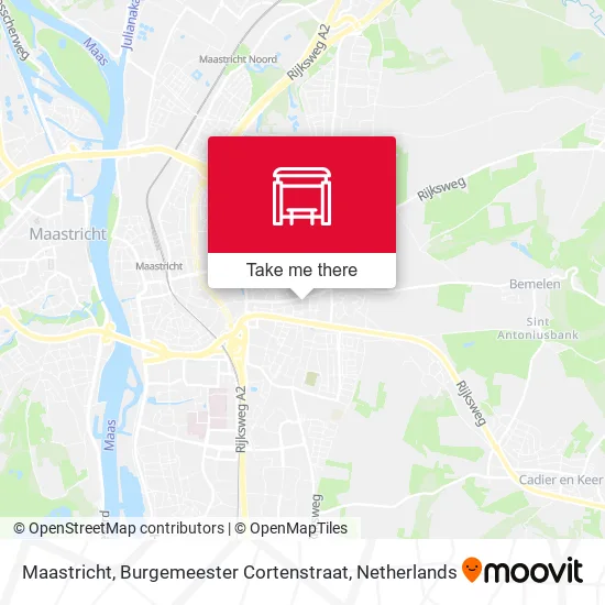 Maastricht, Burgemeester Cortenstraat Karte