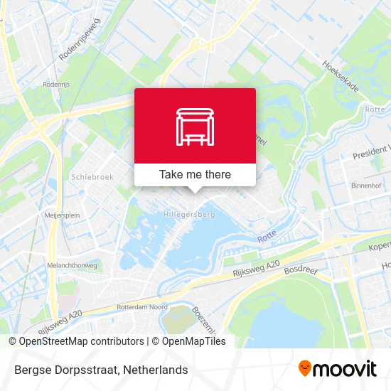 Bergse Dorpsstraat map