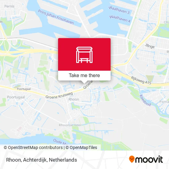 Rhoon, Achterdijk map