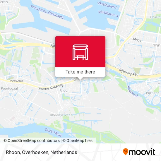 Rhoon, Overhoeken map