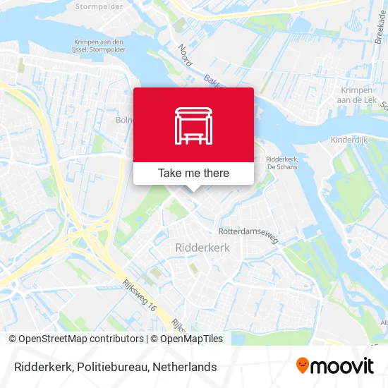 Ridderkerk, Politiebureau map