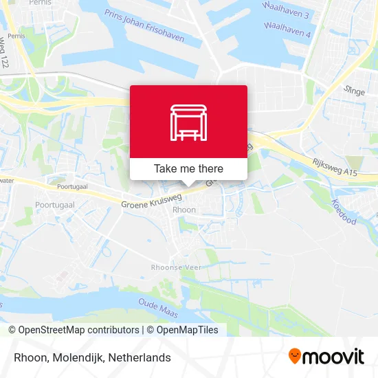 Rhoon, Molendijk map