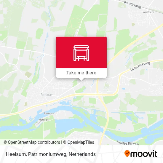 Heelsum, Patrimoniumweg map
