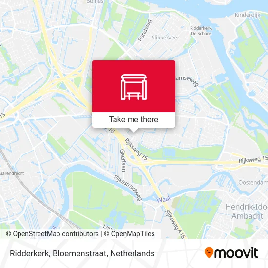 Ridderkerk, Bloemenstraat map