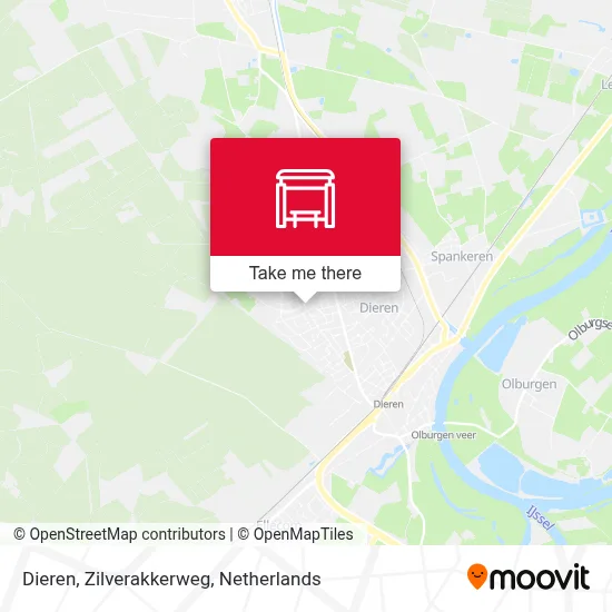 Dieren, Zilverakkerweg map