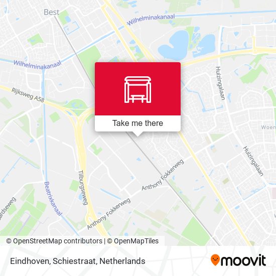 Eindhoven, Schiestraat Karte