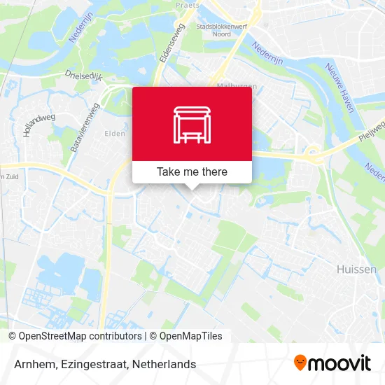 Arnhem, Ezingestraat map