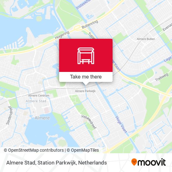 Almere Stad, Station Parkwijk map