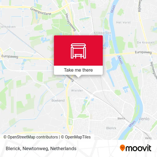 Blerick, Newtonweg map