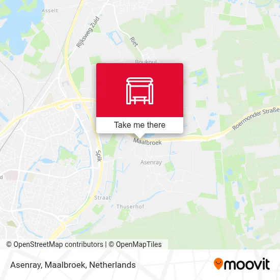 Asenray, Maalbroek map