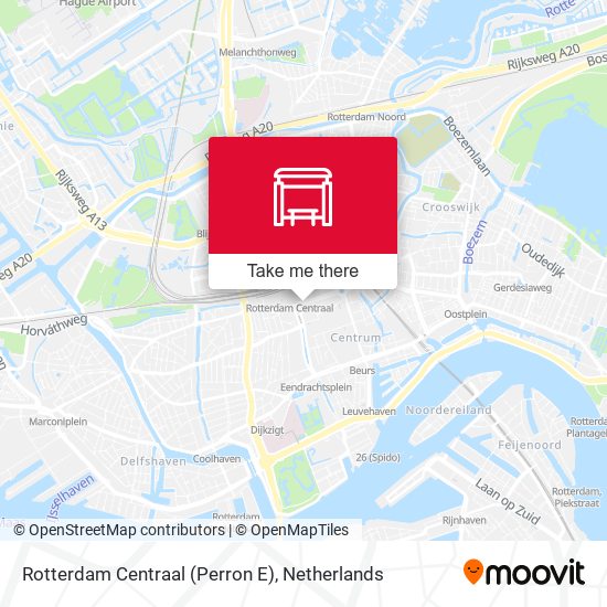 Rotterdam Centraal (Perron E) map