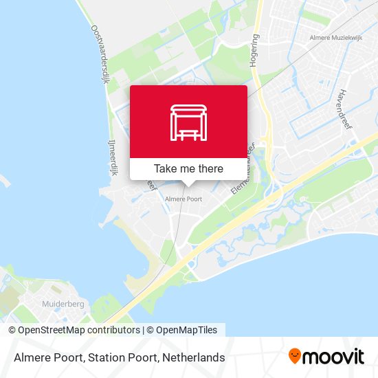 Almere Poort, Station Poort map