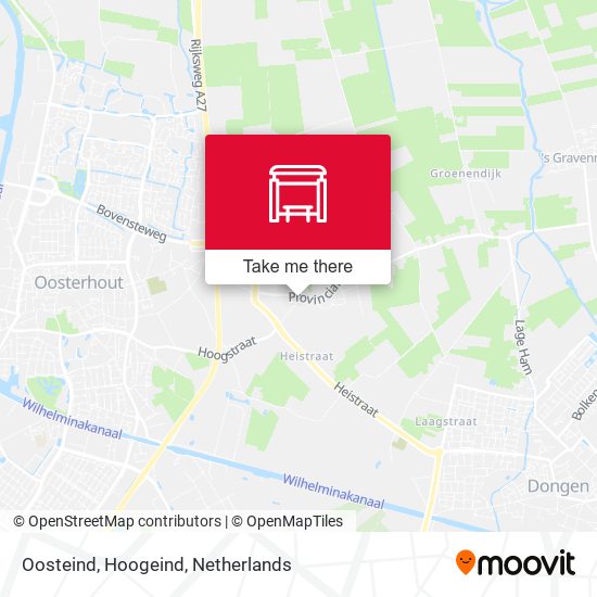 Oosteind, Hoogeind map