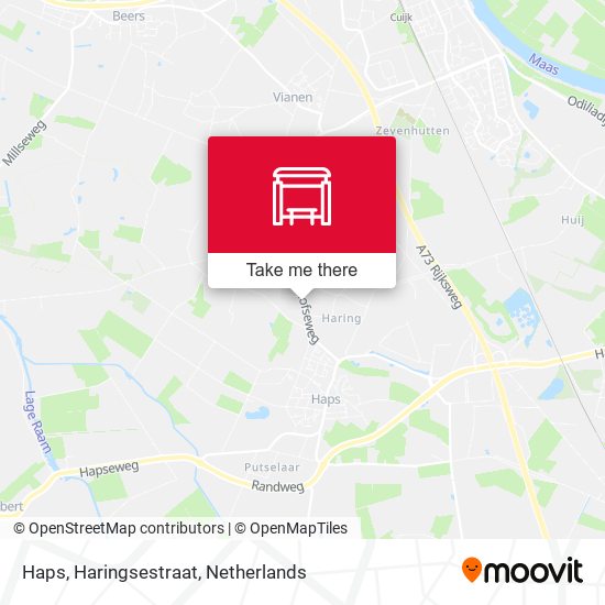 Haps, Haringsestraat map