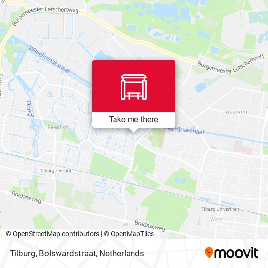 Tilburg, Bolswardstraat map