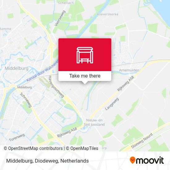 Middelburg, Diodeweg map