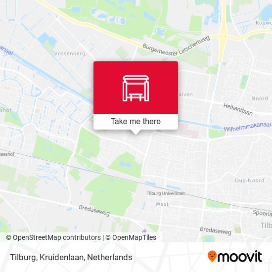 Tilburg, Kruidenlaan map