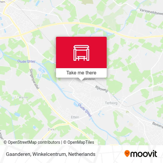 Gaanderen, Winkelcentrum map