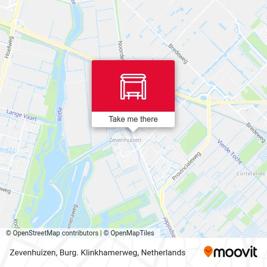 Zevenhuizen, Burg. Klinkhamerweg Karte