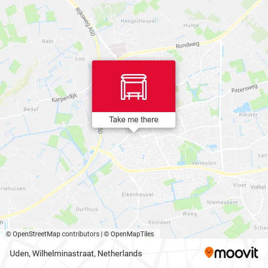 Uden, Wilhelminastraat map