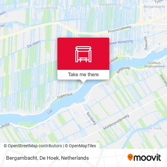 Bergambacht, De Hoek Karte