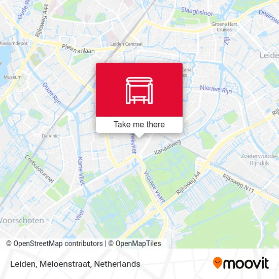 Leiden, Meloenstraat map