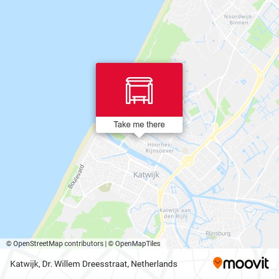 Katwijk, Dr. Willem Dreesstraat map