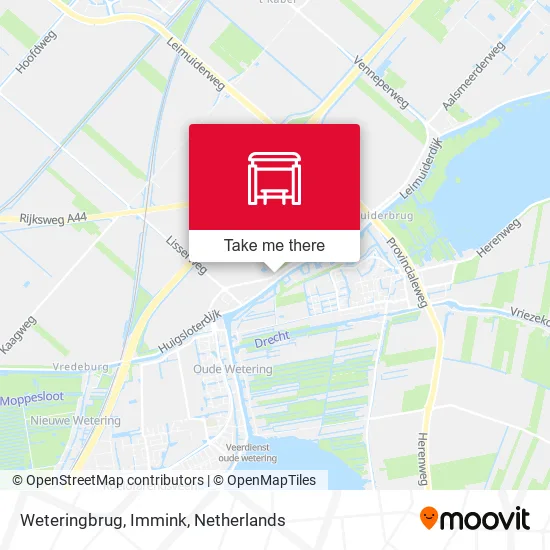 Weteringbrug, Immink Karte