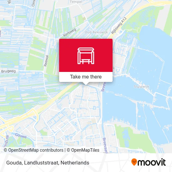 Gouda, Landluststraat map